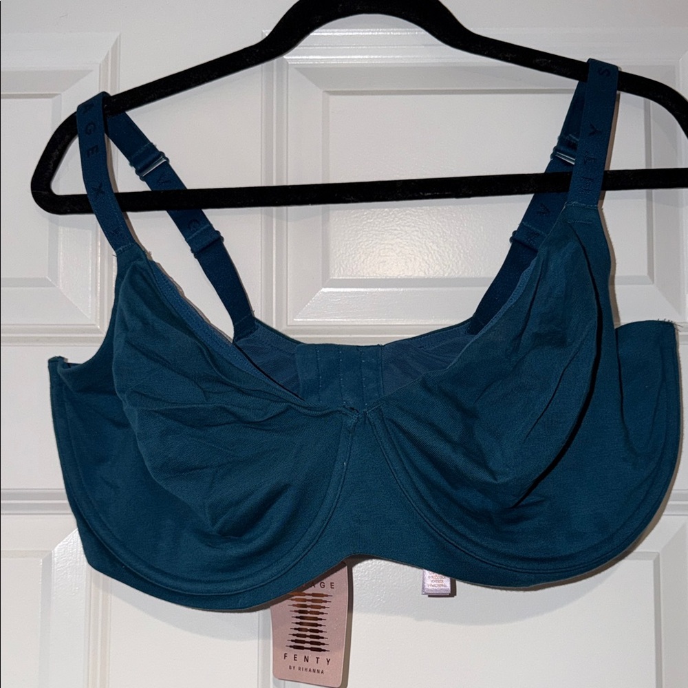 Savage X Fenty Deep Teal Underwire Full-Coverage Bra